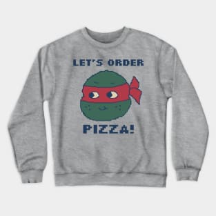 Let's Order A Pizza - Pixel Art Crewneck Sweatshirt